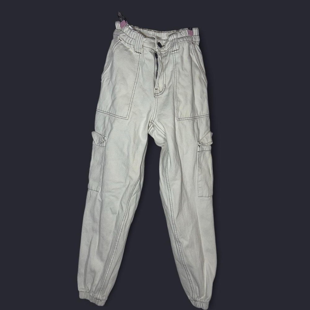PacSun Cream and Brown Waistband
